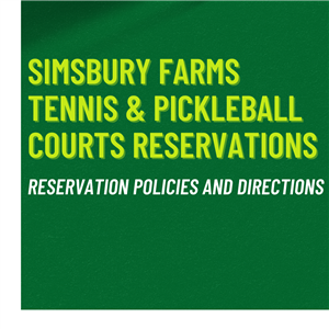 Simsbury Farms Tennis and Pickleball Court Reservations