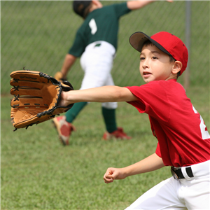 boy with baseball glove