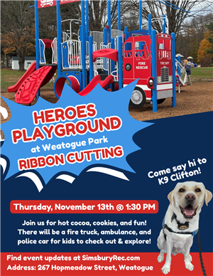 Heroes Playground Ribbon Cutting FLyer